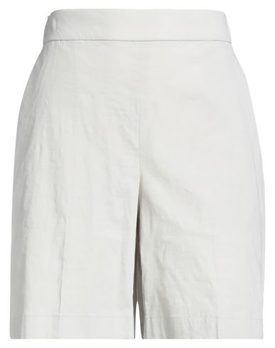 Theory Woman Shorts & Bermuda Shorts Light Grey Size Xs Linen, Viscose, Elastane In Gray