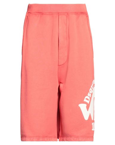 Dsquared2 Man Shorts & Bermuda Shorts Pink Size M Cotton, Elastane