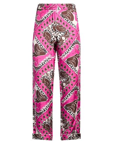 Valentino Garavani Man Pants Fuchsia Size 32 Silk