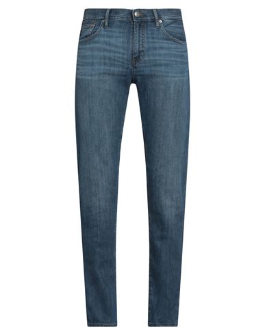Armani Exchange Man Jeans Blue Size 32 Cotton, Elastomultiester, Linen