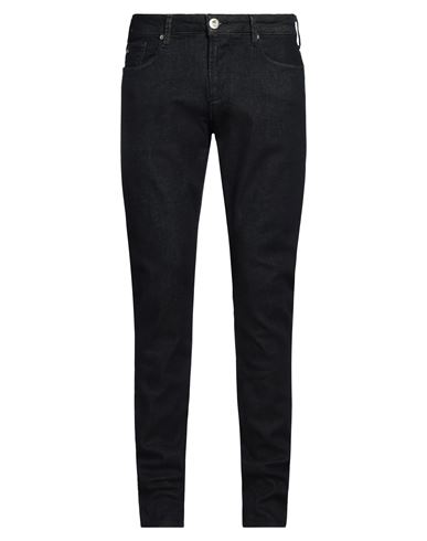 Emporio Armani Man Jeans Blue Size 32w-34l Cotton, Polyester, Elastane