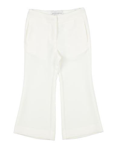 Shop Ermanno Scervino Junior Toddler Girl Pants White Size 4 Polyester, Elastane