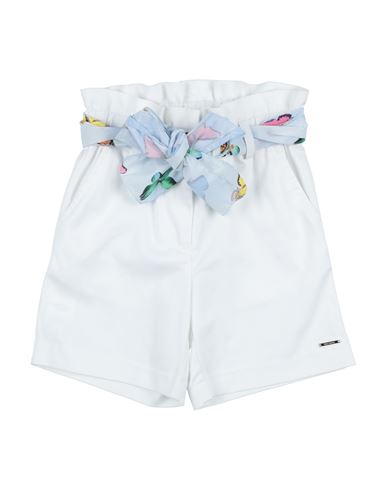 Shop Fracomina Mini Toddler Girl Shorts & Bermuda Shorts White Size 4 Cotton, Elastane