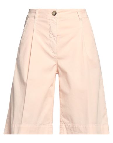 Peserico Easy Woman Shorts & Bermuda Shorts Light Pink Size 6 Cotton, Elastane