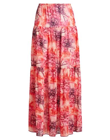 F**k Project Woman Maxi Skirt Orange Size L Polyester In Red