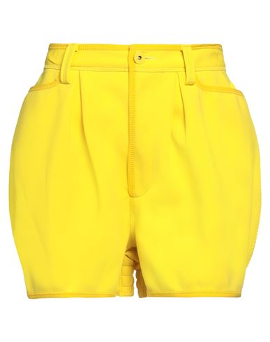 Dsquared2 Woman Shorts & Bermuda Shorts Yellow Size 2 Polyamide, Elastane, Polyester