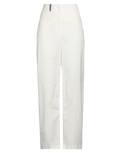 Peserico Woman Pants White Size 10 Cotton, Polyester In White