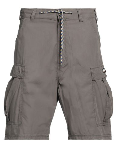 Napapijri Man Shorts & Bermuda Shorts Grey Size 29 Cotton