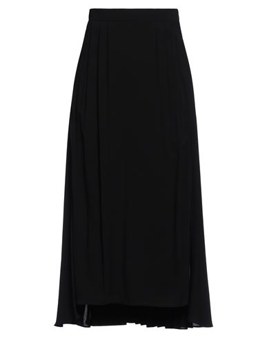 Prada Woman Midi Skirt Black Size 6 Viscose, Elastane