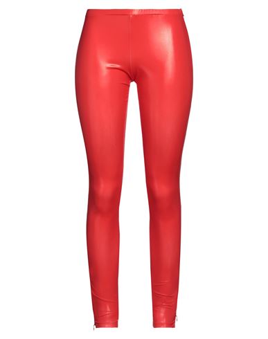 Dsquared2 Woman Leggings Red Size L Polyester, Elastane