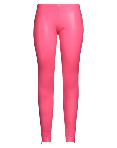 Dsquared2 Woman Leggings Fuchsia Size M Polyester, Elastane In Pink