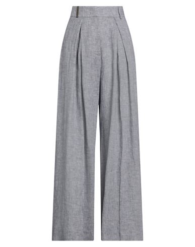 Peserico Woman Pants Grey Size 8 Linen