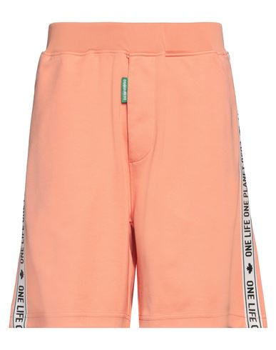 DSQUARED2 DSQUARED2 MAN SHORTS & BERMUDA SHORTS SALMON PINK SIZE M COTTON 