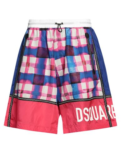 Dsquared2 Man Shorts & Bermuda Shorts Blue Size M Polyester, Polyamide