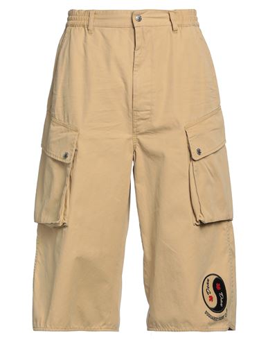 Dsquared2 Man Shorts & Bermuda Shorts Sand Size 32 Cotton In Beige