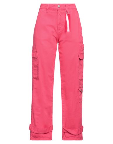 ICON DENIM ICON DENIM WOMAN PANTS FUCHSIA SIZE 25 COTTON 