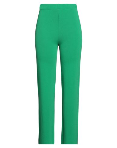 Angela Davis Woman Pants Green Size M Viscose, Polyamide