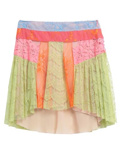 Shop Dsquared2 Woman Mini Skirt Green Size 4 Polyester, Polyamide, Cotton, Nylon