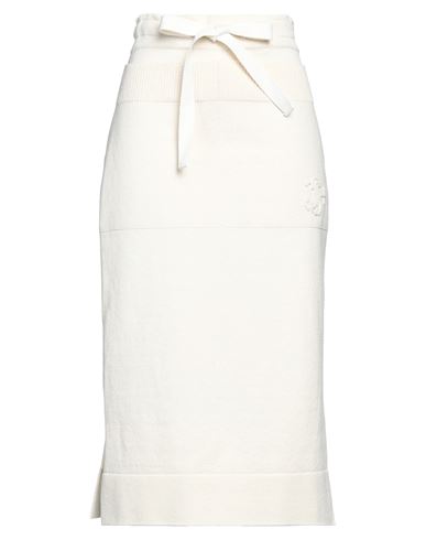 Jil Sander Woman Midi Skirt Beige Size 2 Cotton, Polyester, Elastane