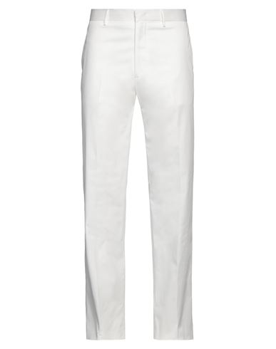 Tagliatore Man Pants Ivory Size 32 Cotton, Elastane In White