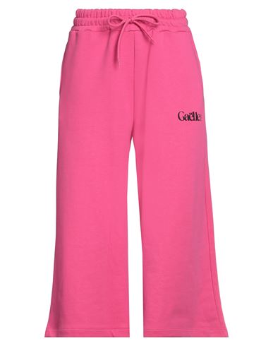 Gaelle Paris Gaëlle Paris Woman Cropped Pants Fuchsia Size 1 Cotton In Pink