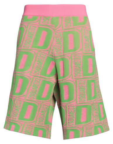 DSQUARED2 DSQUARED2 MAN SHORTS & BERMUDA SHORTS LIME GREEN SIZE M WOOL, POLYESTER 