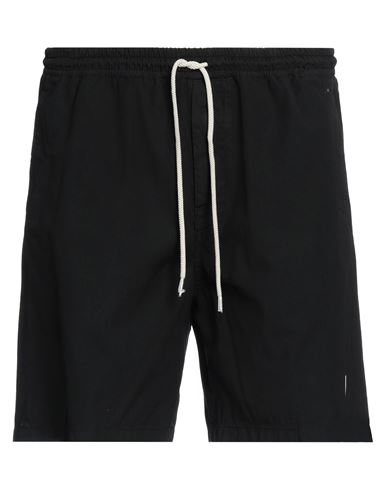 Department 5 Man Shorts & Bermuda Shorts Black Size S Cotton, Elastane