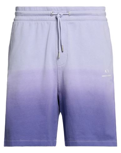 Armani Exchange Man Shorts & Bermuda Shorts Light Purple Size L Cotton