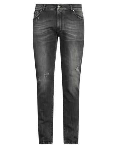 Daniele Alessandrini Homme Man Jeans Black Size 34 Cotton, Recycled Cotton, Elastane