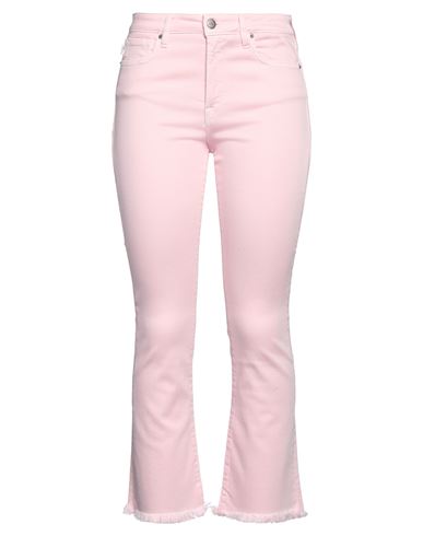 2w2m Woman Denim Pants Pink Size 27 Cotton, Elastomultiester, Elastane