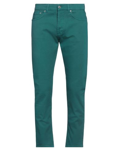 Shop Grifoni Man Pants Green Size 33 Cotton, Elastane