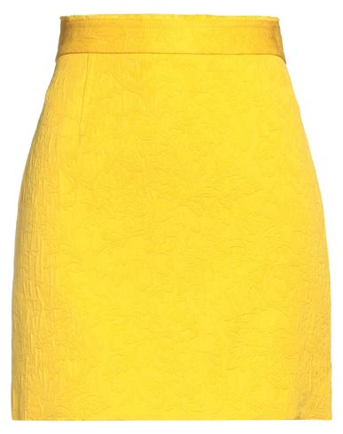 Proenza Schouler Woman Mini Skirt Yellow Size 2 Cotton, Viscose