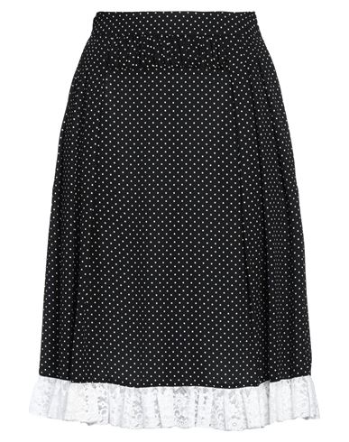 Paco Rabanne Woman Midi Skirt Black Size 10 Viscose