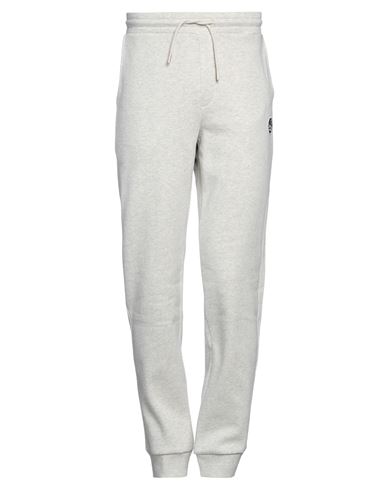 Kangol Man Pants Light Grey Size L Cotton, Polyester In Gray