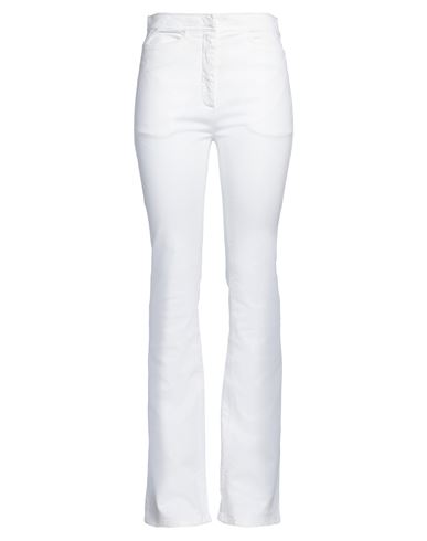 N°21 Woman Jeans White Size 6 Cotton, Elastane