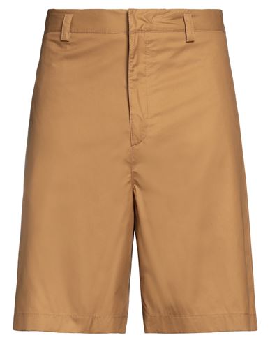 Shop Jil Sander Man Shorts & Bermuda Shorts Camel Size 36 Cotton In Beige