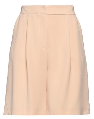 Shop Simona Corsellini Woman Shorts & Bermuda Shorts Sand Size 8 Polyester, Elastane In Beige