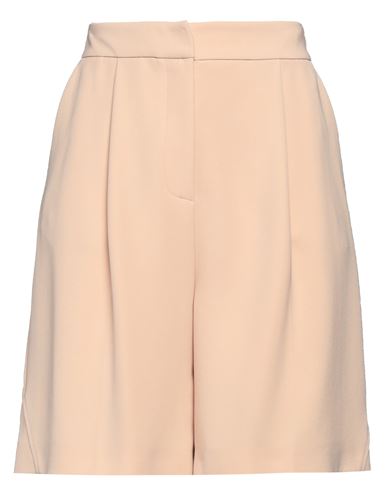 SIMONA CORSELLINI SIMONA CORSELLINI WOMAN SHORTS & BERMUDA SHORTS SAND SIZE 8 POLYESTER, ELASTANE 