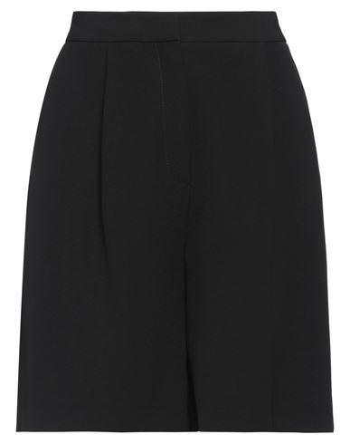 Shop Simona Corsellini Woman Shorts & Bermuda Shorts Black Size 8 Polyester, Elastane
