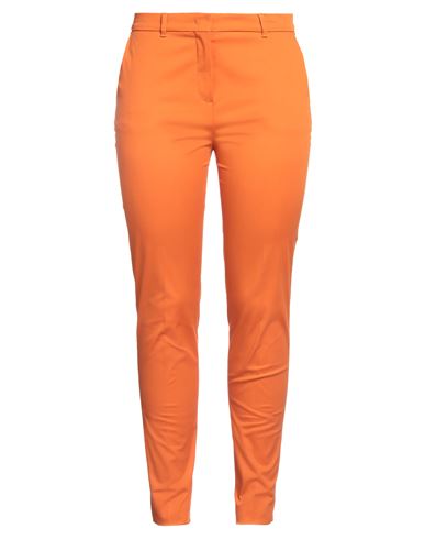 Max Mara Studio Woman Pants Orange Size 12 Cotton, Elastane