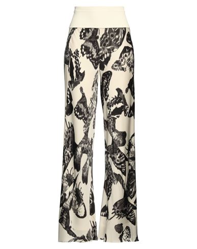 Jil Sander Woman Pants Ivory Size 4 Viscose, Polyester, Polyamide, Rubber In White