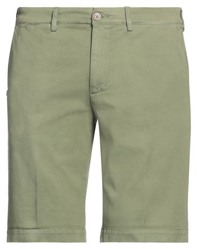 Shop 40weft Man Shorts & Bermuda Shorts Military Green Size 32 Organic Cotton, Cotton, Elastane