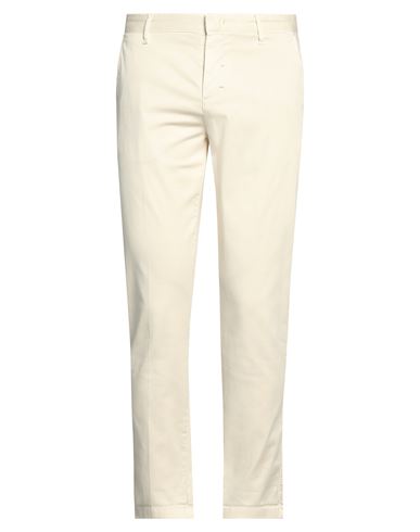 Berna Man Pants Ivory Size 34 Organic Cotton, Elastane In White