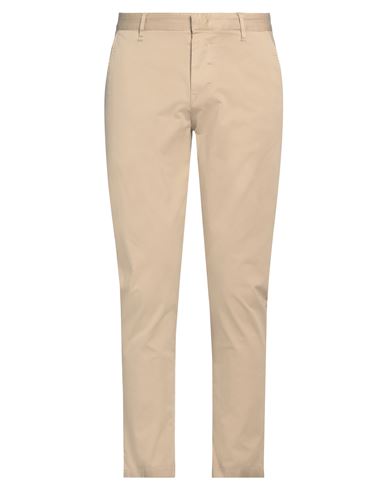 Berna Man Pants Beige Size 32 Organic Cotton, Elastane In Yellow