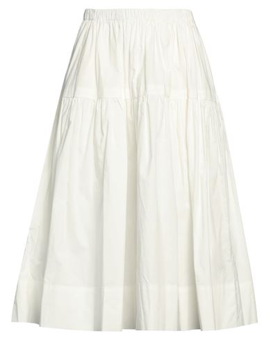 Act N°1 Woman Midi Skirt White Size 6 Cotton