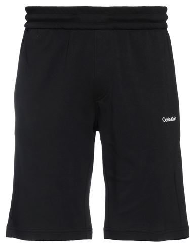 Calvin Klein Man Shorts & Bermuda Shorts Black Size S Cotton, Polyester