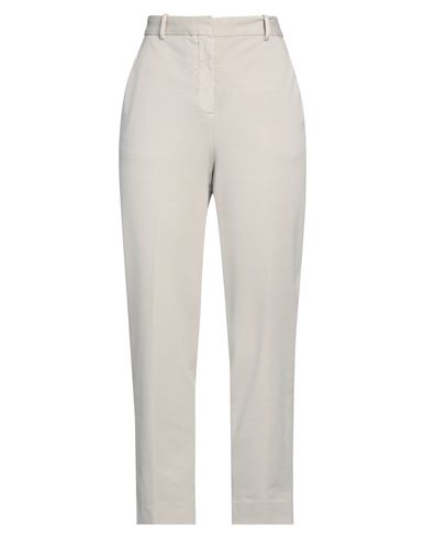 Circolo 1901 Woman Pants Light Grey Size 4 Cotton, Elastane