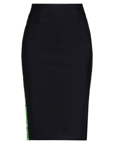 Shop Gcds Woman Midi Skirt Black Size S Polyamide, Elastane