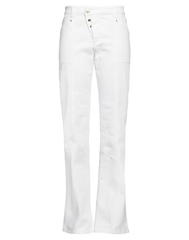 Tom Ford Woman Jeans Off White Size 28 Cotton, Elastane In Off White