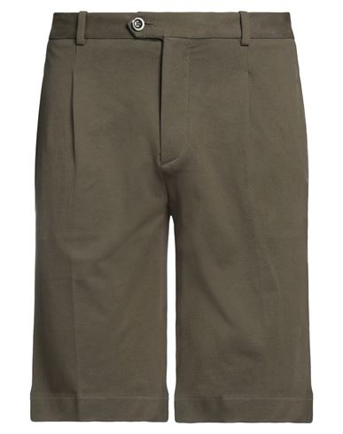 Circolo 1901 Man Shorts & Bermuda Shorts Military Green Size 34 Cotton, Elastane